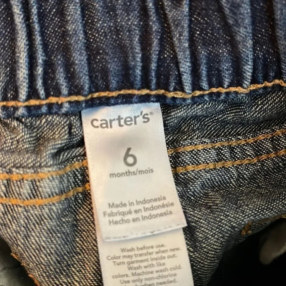 Kids Unisex Carter Jeans, size‎ 6 months, Girls Jeans, Boys Carter Jeans
